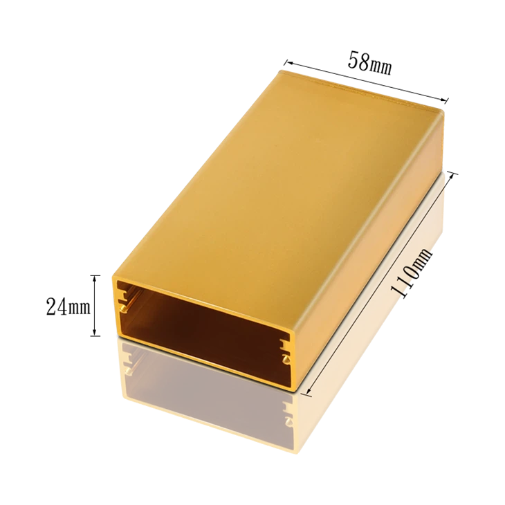 Caixa de gabinete de alumínio extrudado perfil de alumínio anodizado 6063